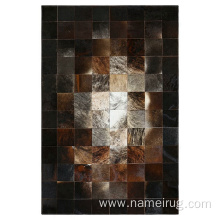 Luxury cowhide patchwork leather rugs